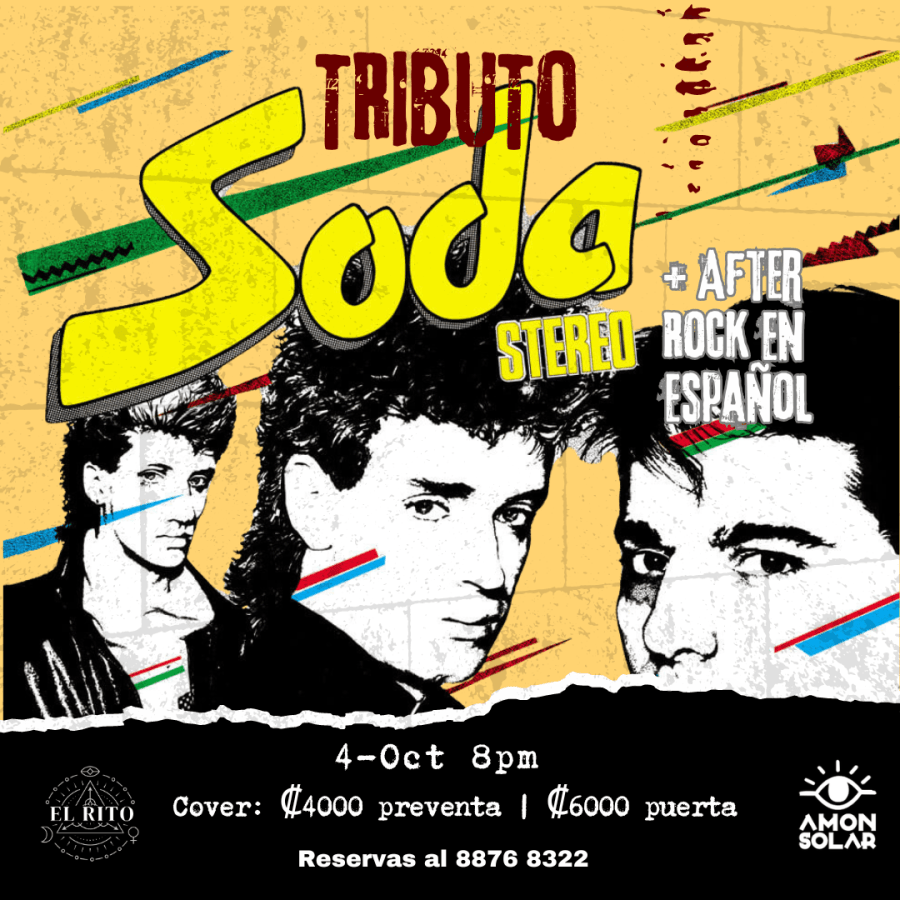 Tributo a Soda Stereo + After de rock en español 