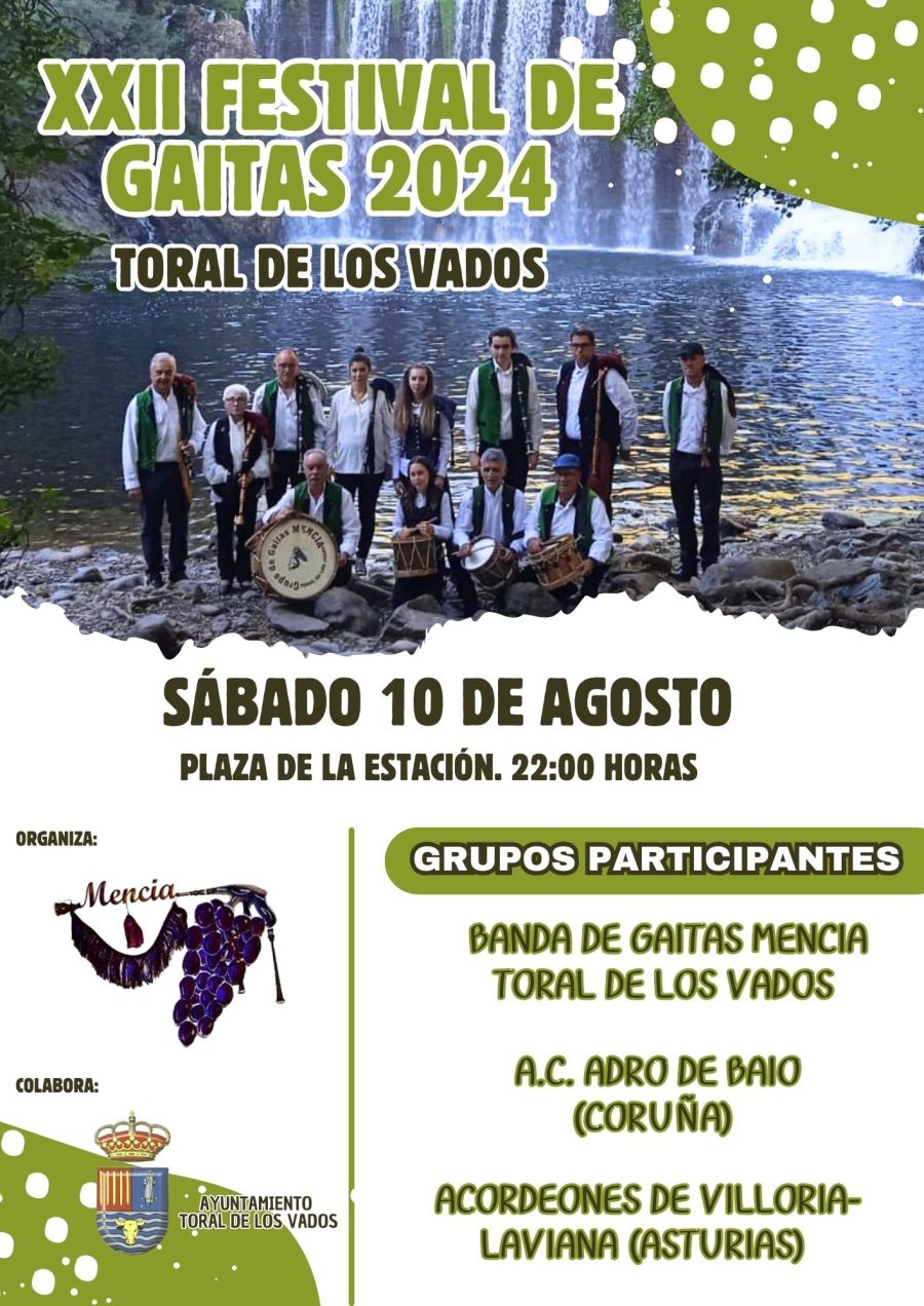 XXII FESTIVAL DE GAITAS DE TORAL DE LOS VADOS 2024