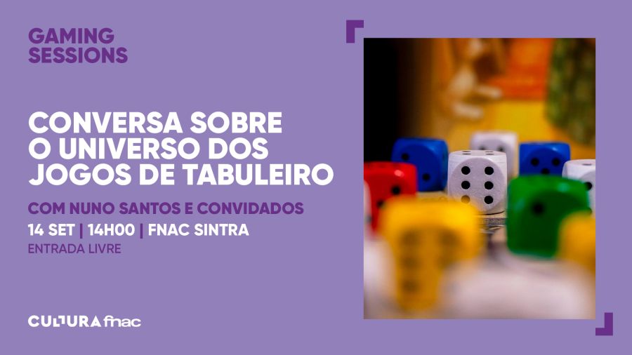 Conversa sobre o universo dos jogos de tabuleiro Com Nuno Santos e convidados