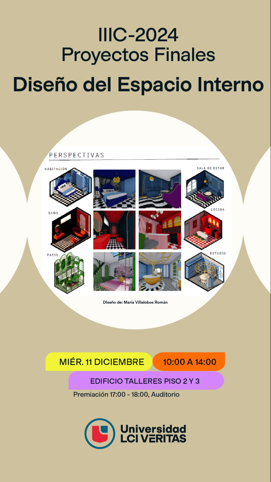 Muestra Final de diseño del espacio interno 