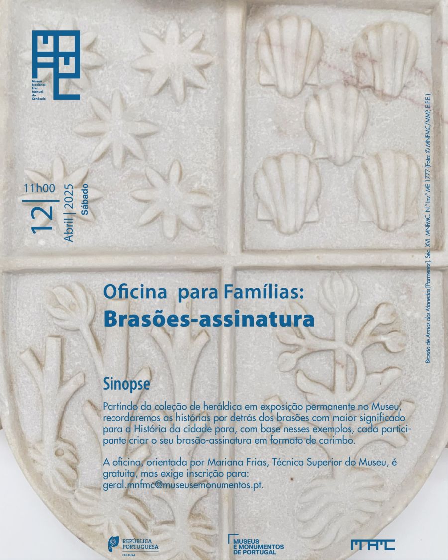 Oficina para famílias | Brasões-assinatura | «Cenáculo: Oficina»