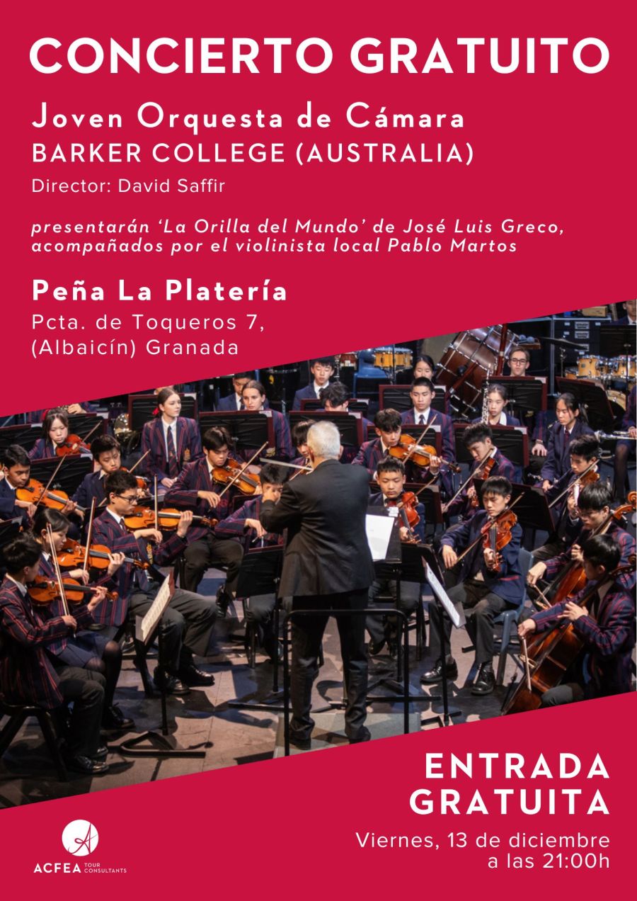 Concierto Gratuito - BARKER COLLEGE SYDNEY CHAMBER ORCHESTRA