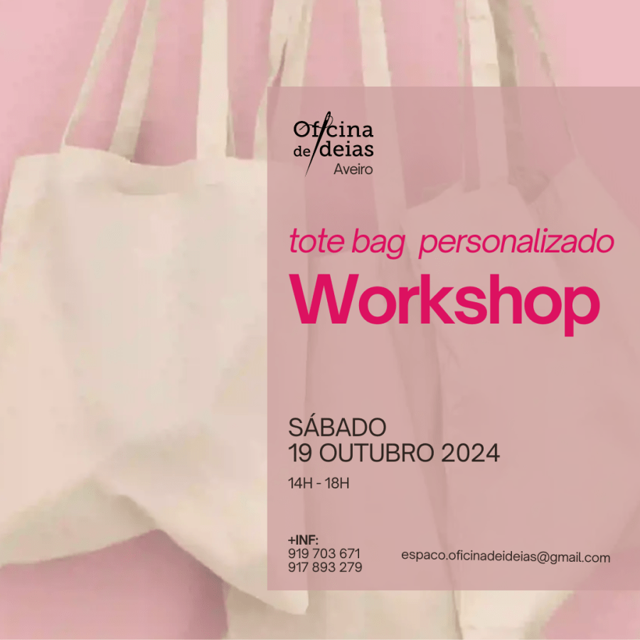 Workshop tote bag personalizado