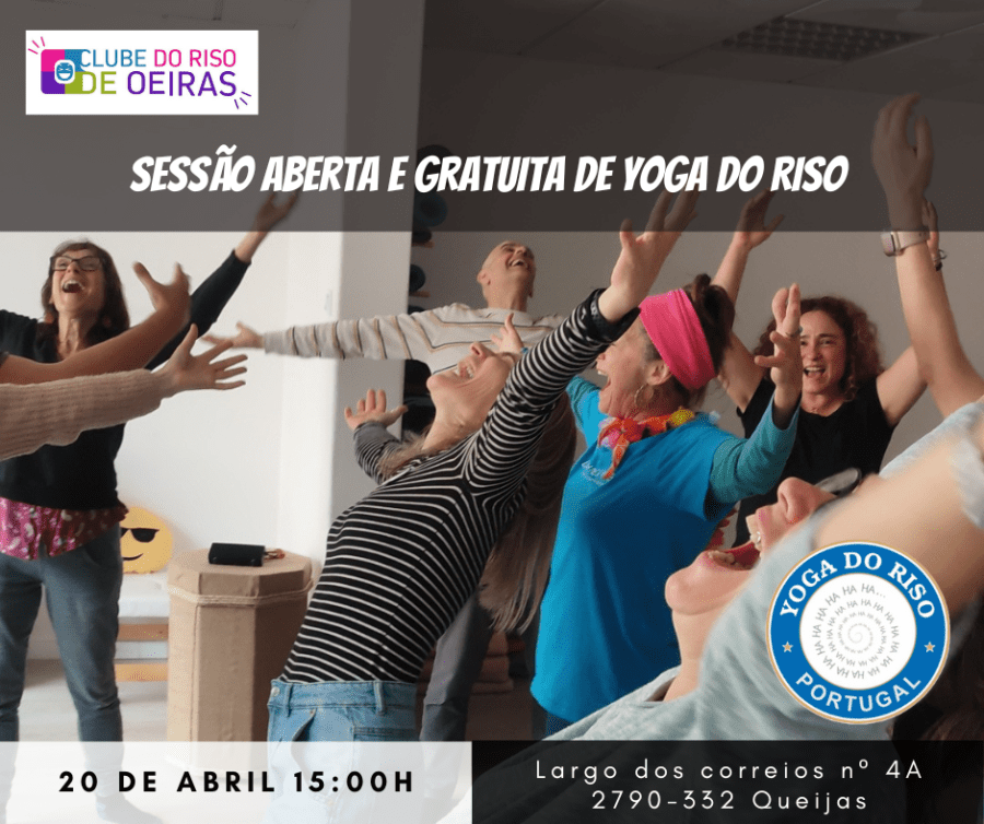 Sessão aberta e gratuita de yoga do riso