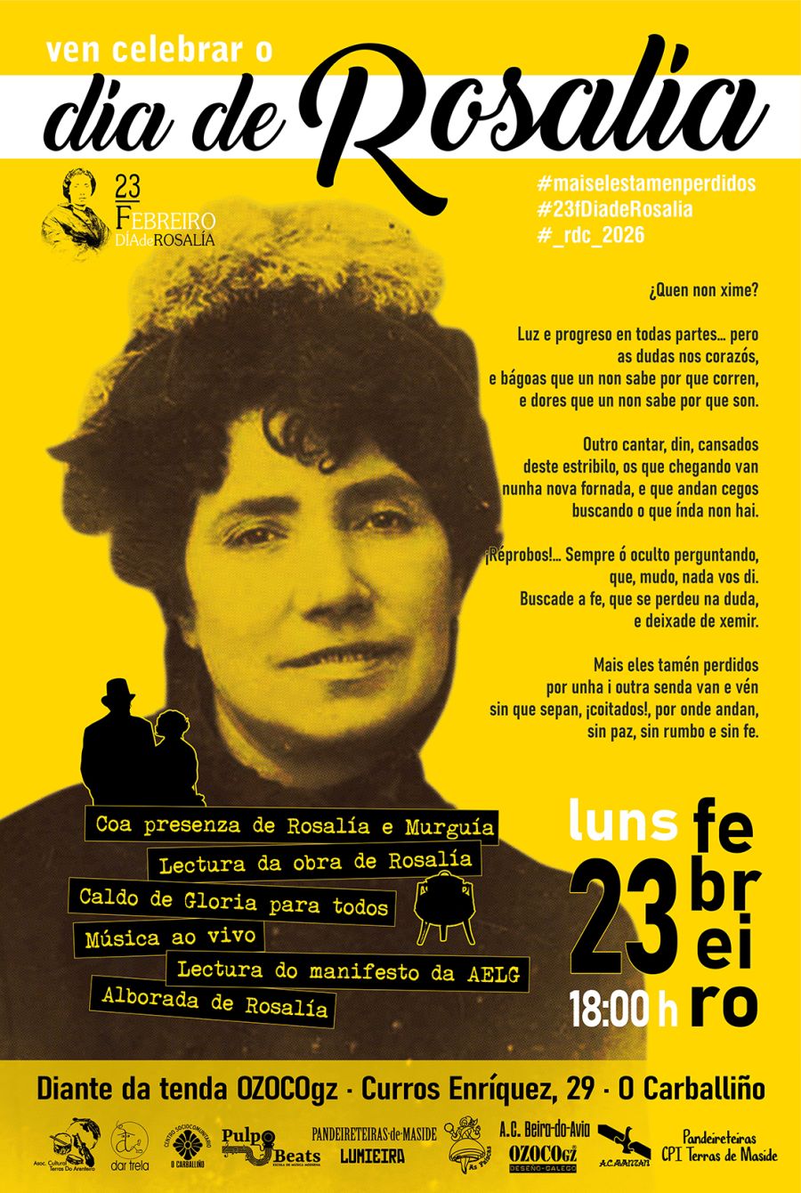 Ven celebrar o Día de ROSALÍA