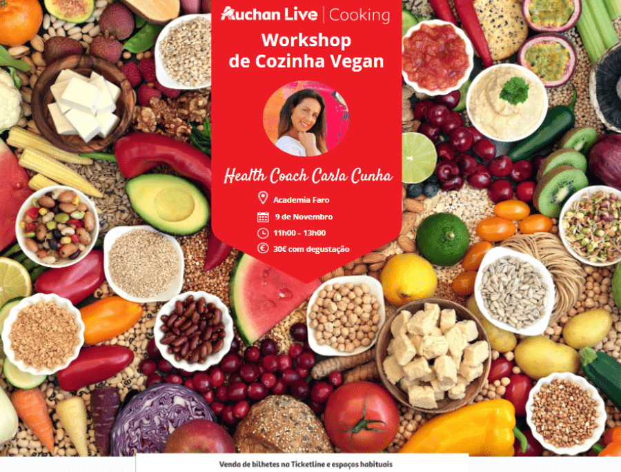 Workshop de Cozinha Vegan | Health Coach - Auchan Live Faro