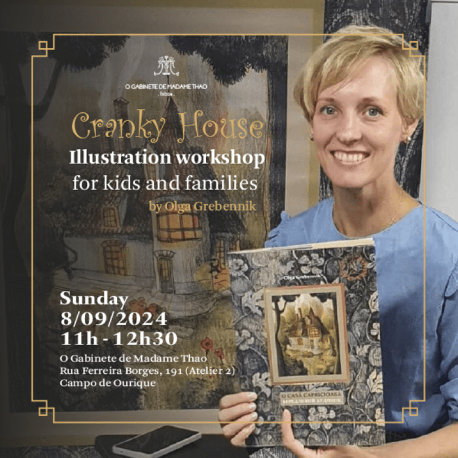 “Cranky House' Illustration workshop for kids and families by Olga Grebennik