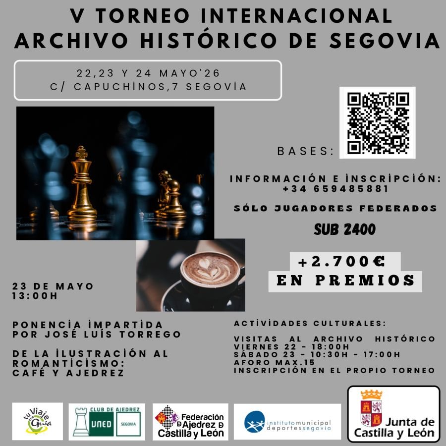 V TORNEO INTERNACIONAL DE AJEDREZ 'ARCHIVO HISTÓRICO PROVINC...