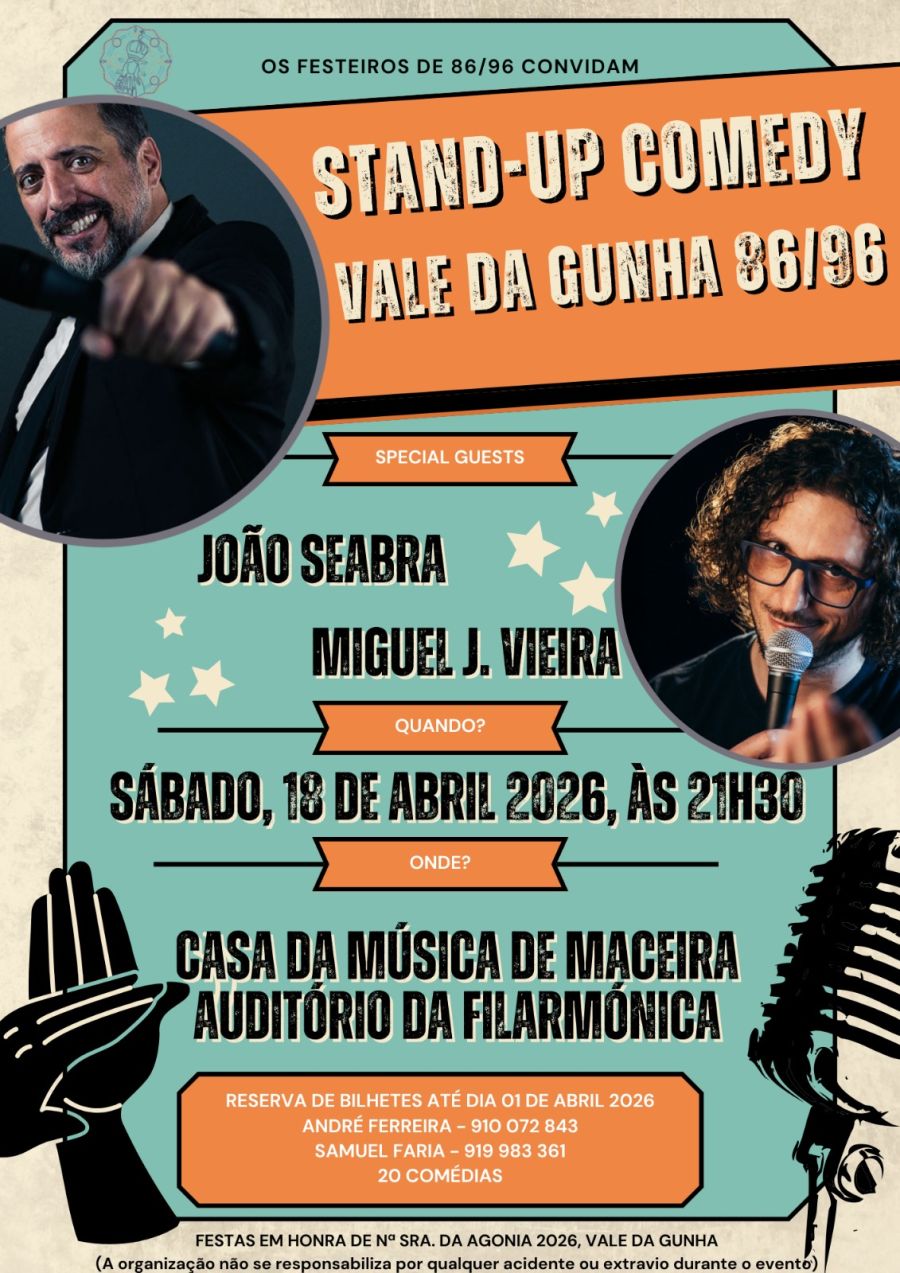 STAND UP COMEDY Vale da Gunha 86/96