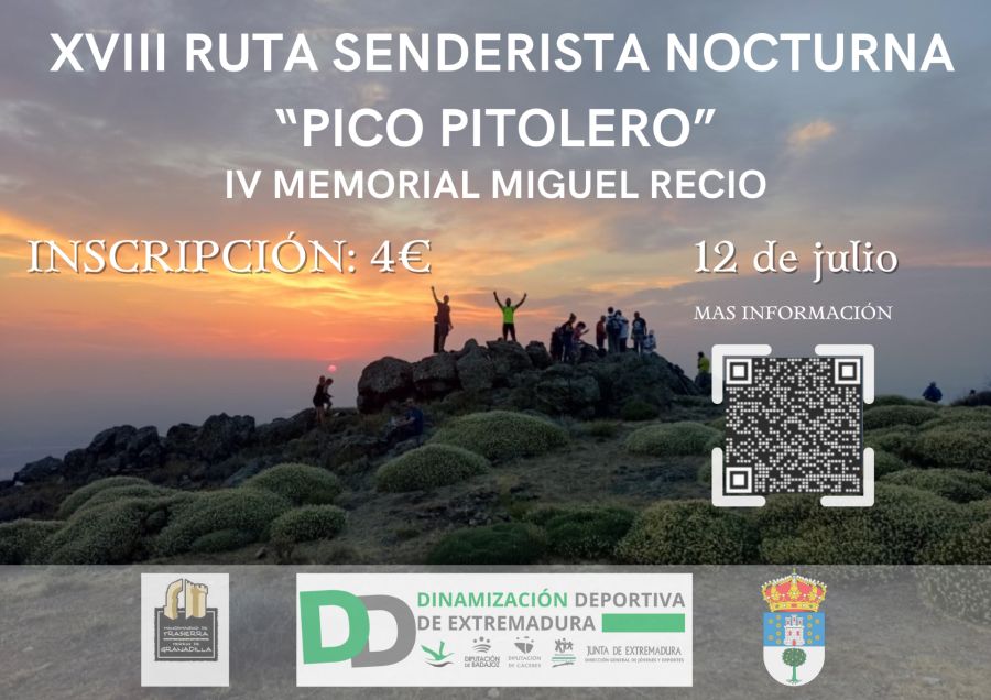 Ruta senderista nocturna Pico Pitolero