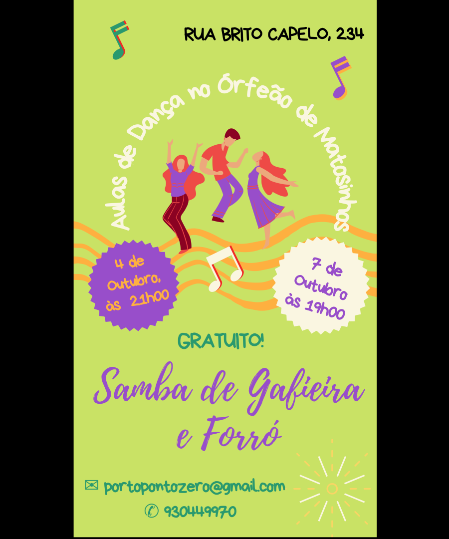 Aula Aberta de Forró e Samba de Gafieira