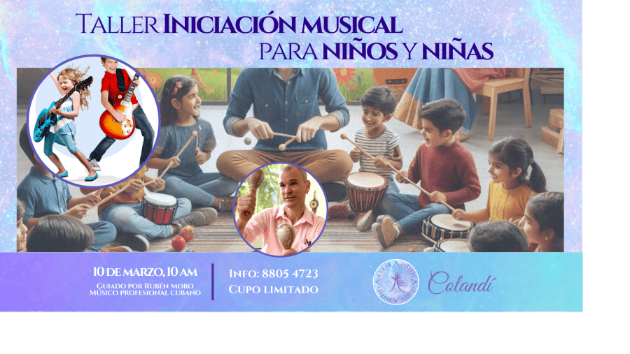 Taller de iniciación músical para niños y niñas