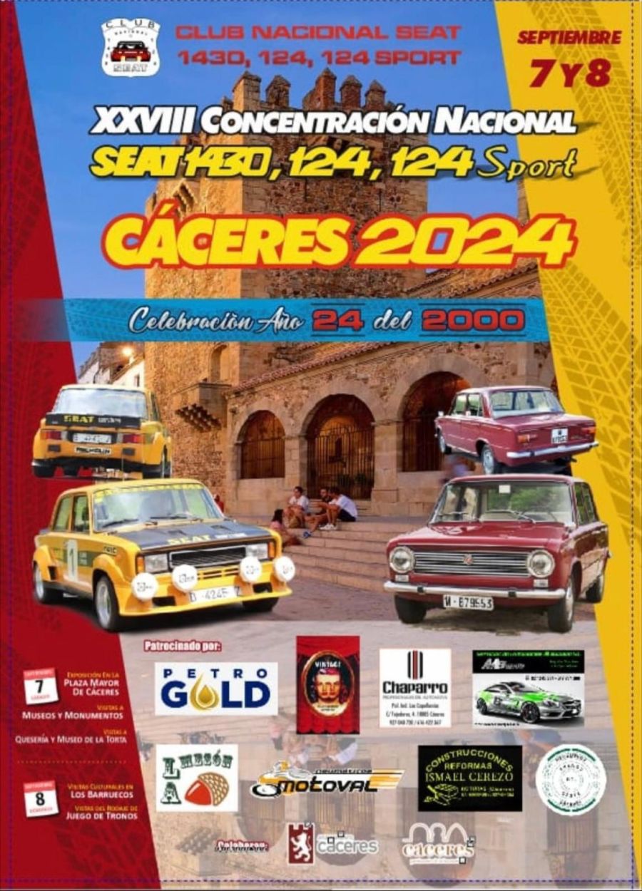 Concentración Nacional de SEAT 1430, 124 y 124 Sport