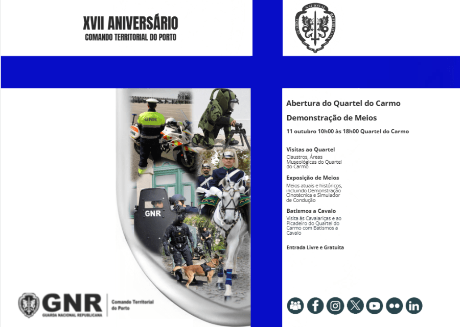 OpenHouse - Demonstração de Meios no âmbito do XVII Aniversário do Comando Territorial do Porto