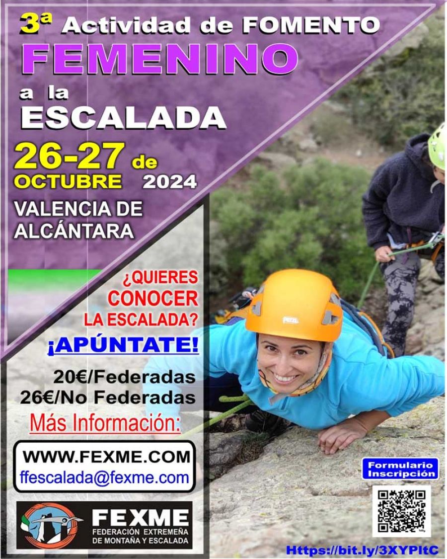 3ª Actividad Fomento Femenino a la escalada