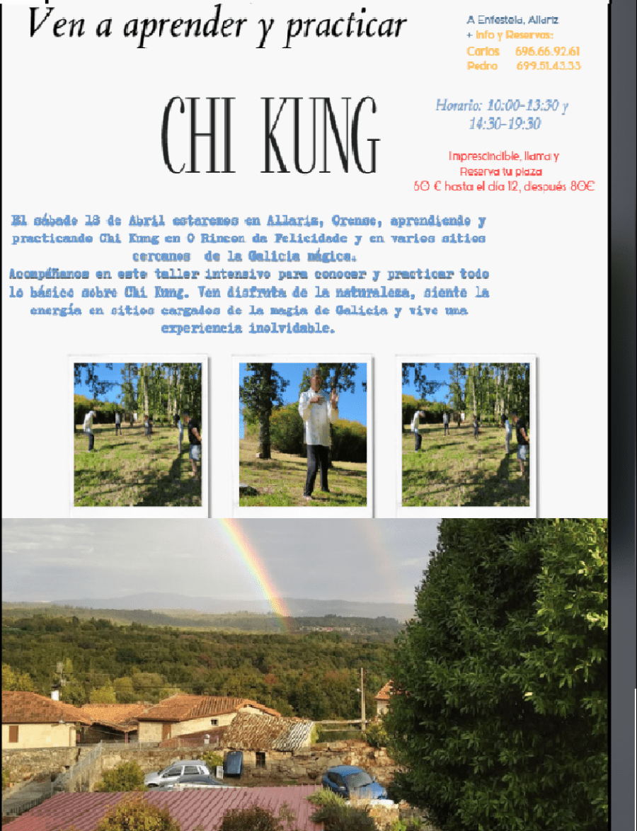 Aprende Chi Kung en la Naturaleza