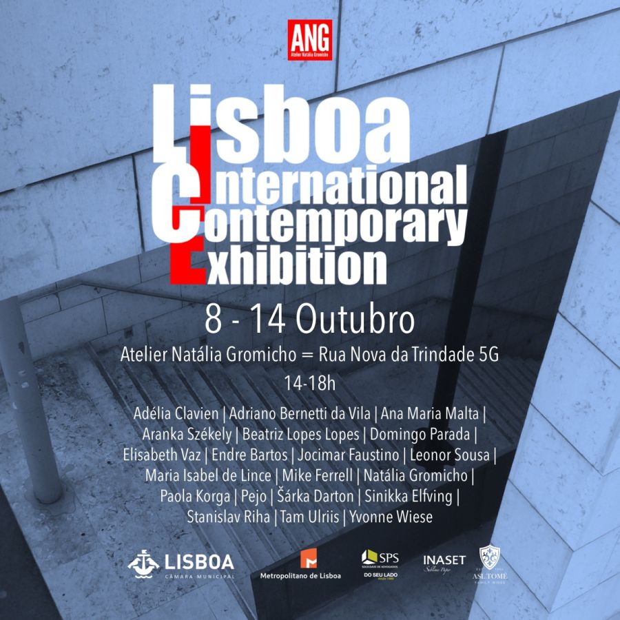 LISBOA INTERNATIONAL CONTEMPORARY EXHIBITION MOSTRA 20 ARTISTAS DO MUNDO NO CHIADO EM OUTUBRO
