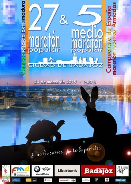 27º Maratón y 5º Medio Maratón Popular Ciudad de Badajoz