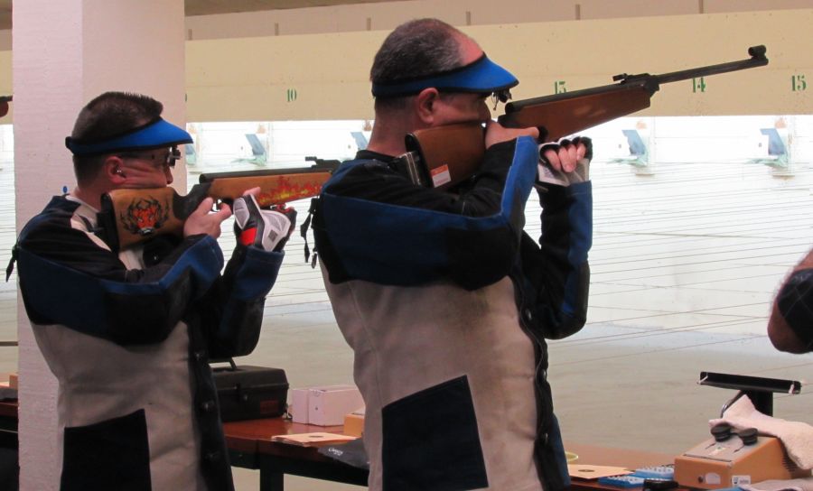 Prova tiro ao alvo com armas de ar comprimido