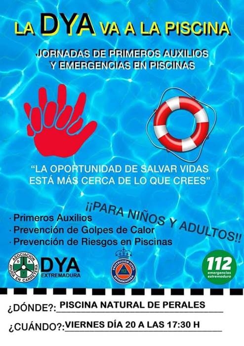 Jornadas de primeros auxilios y emergencias en piscinas || Perales del Puerto