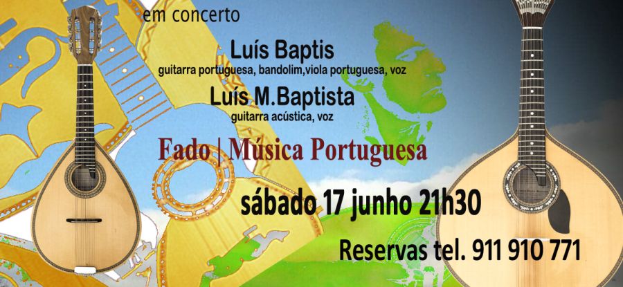   Fado | Música Portuguesa - Luis Baptis em Concerto - guitarra portuguesa, bandolim, guitarra acústica, voz 