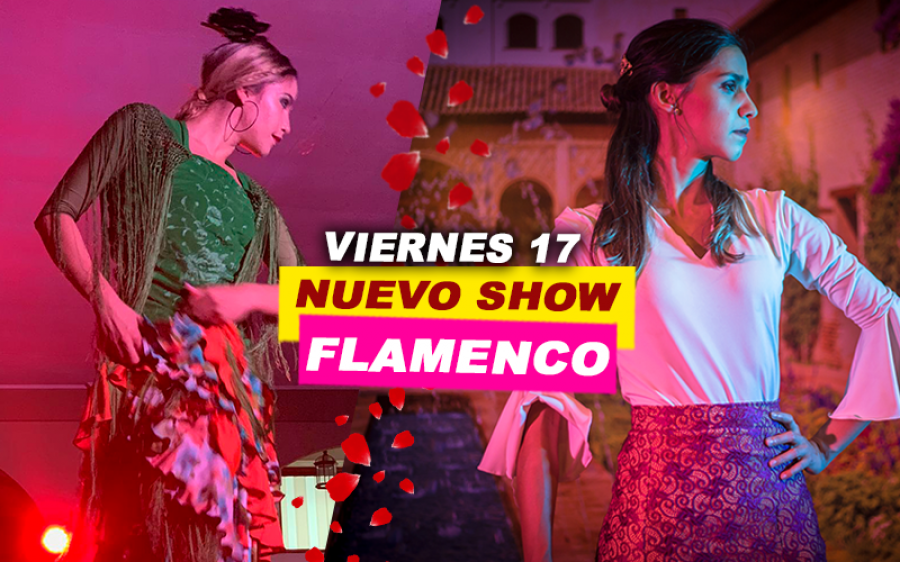 Nuevo espectáculo flamenco. Castañuelas, palmas y bailaoras