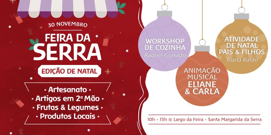⋆꙳•̩̩͙❅*̩̩͙ Feira da Serra - Edição de Natal *̩̩͙❅•̩̩͙꙳⋆