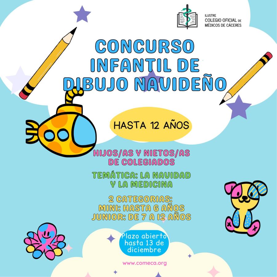 Concurso infantil de dibujo navideño del Colegio de Médicos