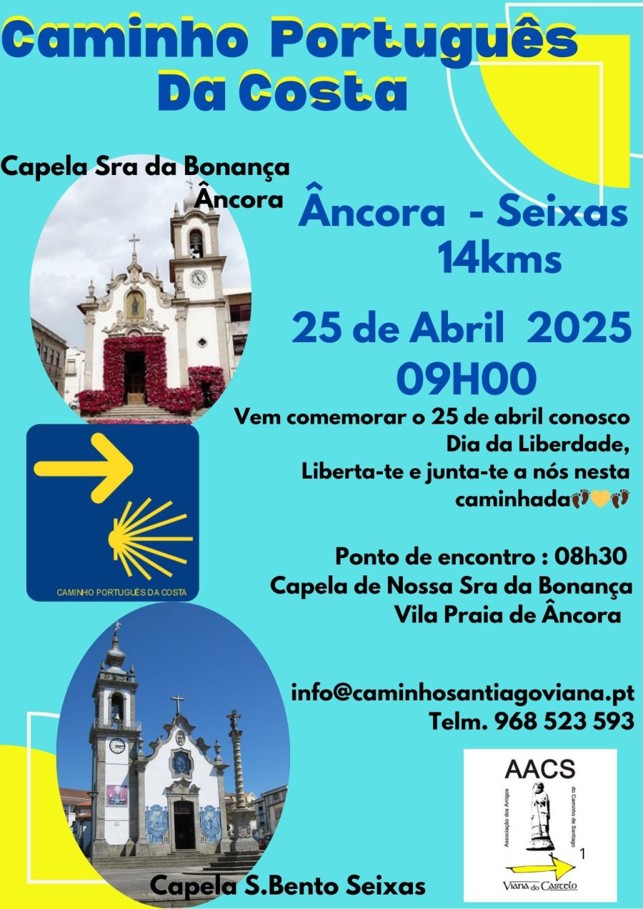 Caminhada e marcação do Caminho de Santiago