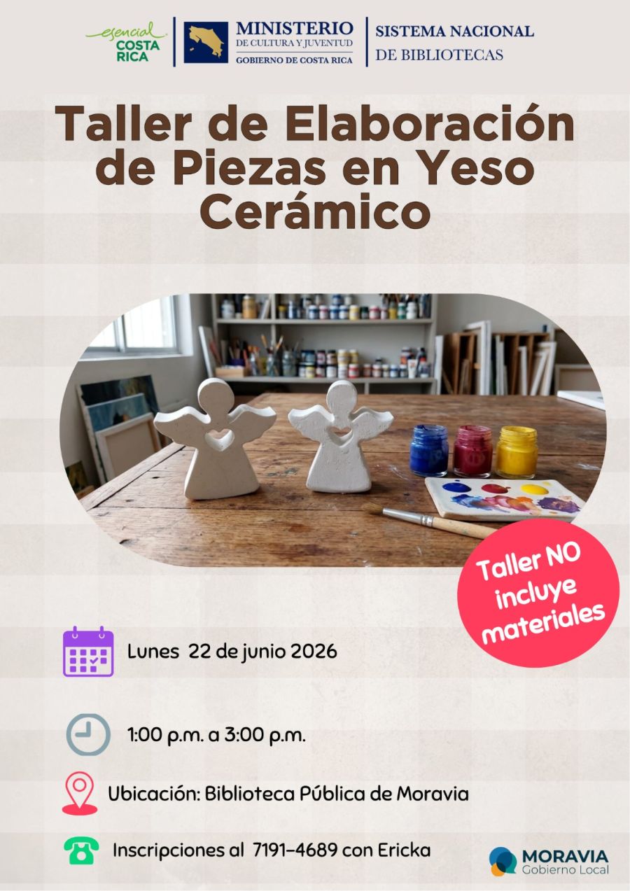 Taller de elaboración de piezas en yeso cerámico