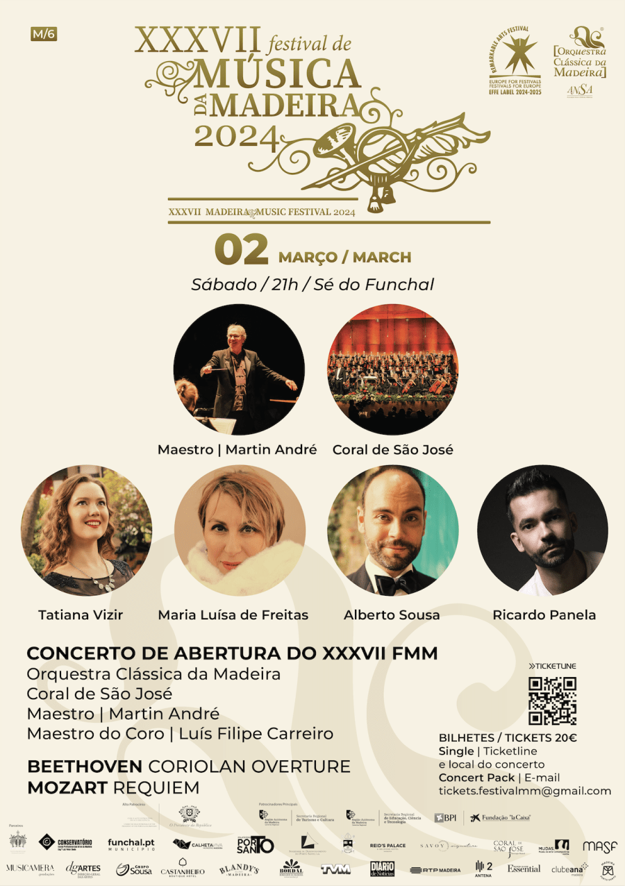 Concerto Inaugural do 'XXXVII Festival de Música da Madeira'