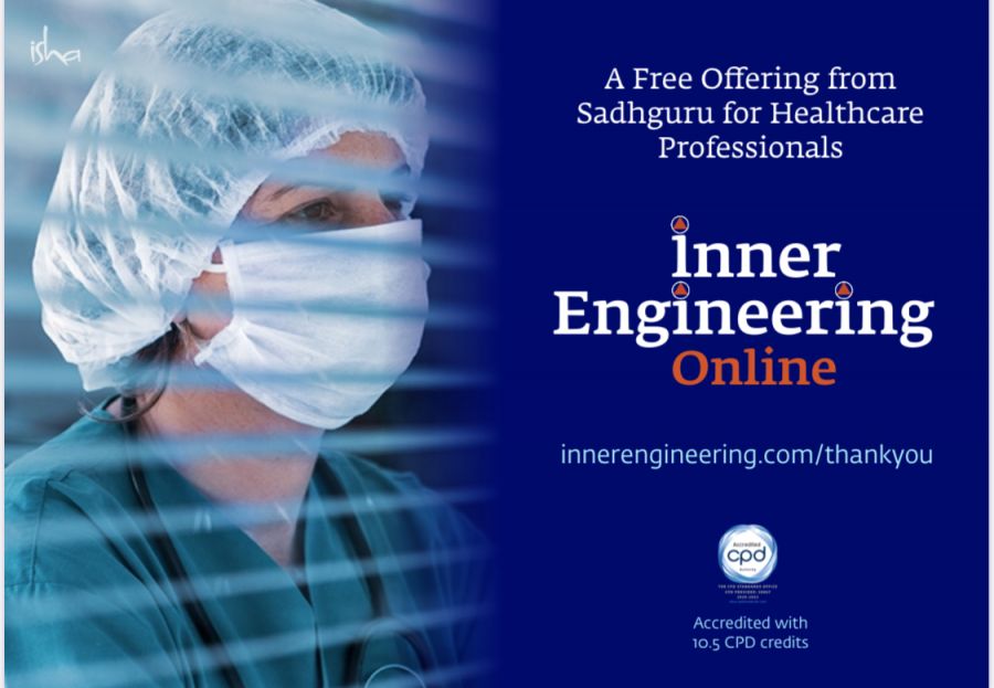Curso Inner Engineering Online gratuíto para Profissionais da Saúde 
