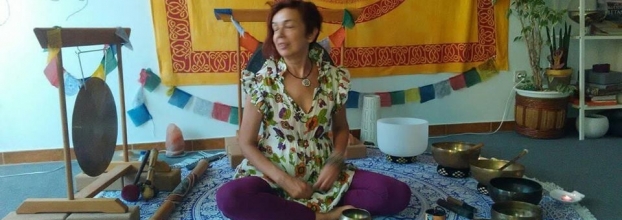Meditação guiada com taças tibetanas e gongos
