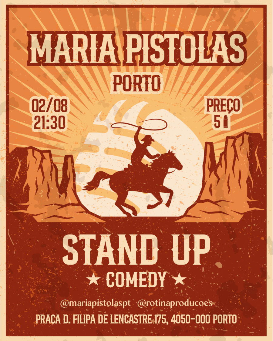 Maria Pistolas Comedy Session 02/Agosto