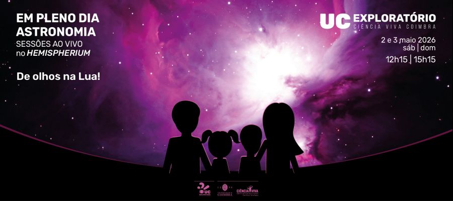 Em pleno dia... Astronomia -  De olhos na Lua