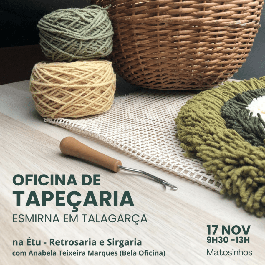Oficina de Tapeçaria - Esmirna em talagarça