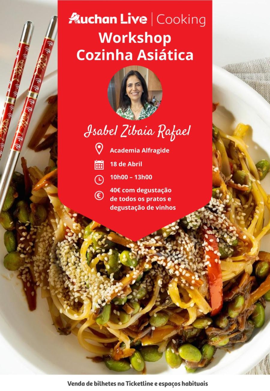 Workshop Cozinha Asiática - Academia Live Auchan Alfragide - Chef Isabel Zibaia Rafael