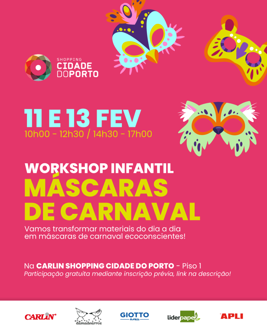 Workshop Infantil Máscaras de Carnaval
