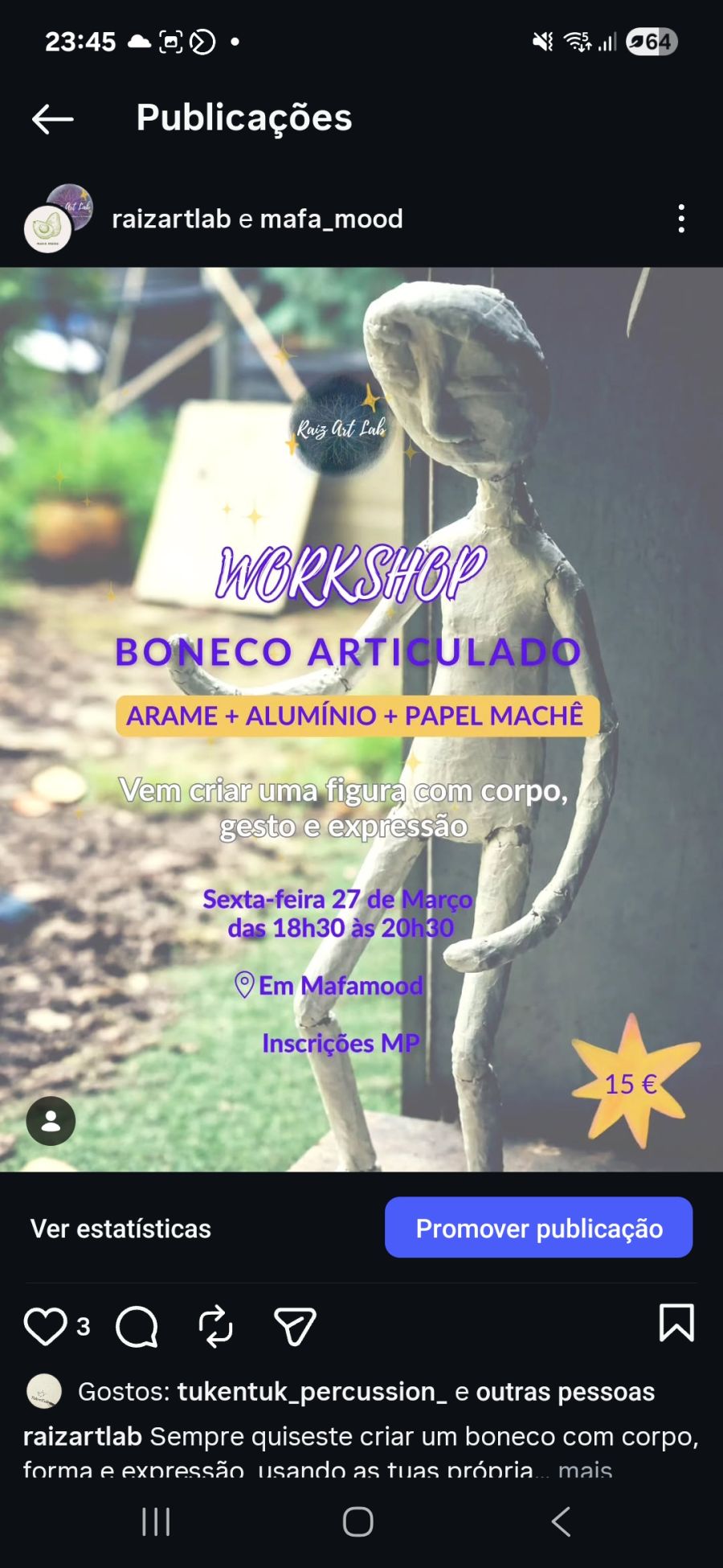 Workshop boneco articulado