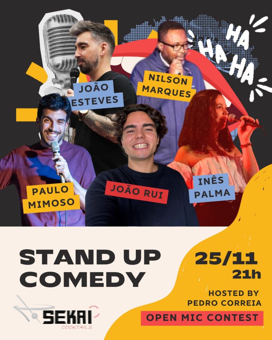Stand-Up Comedy - no Sekai - evento grátis 