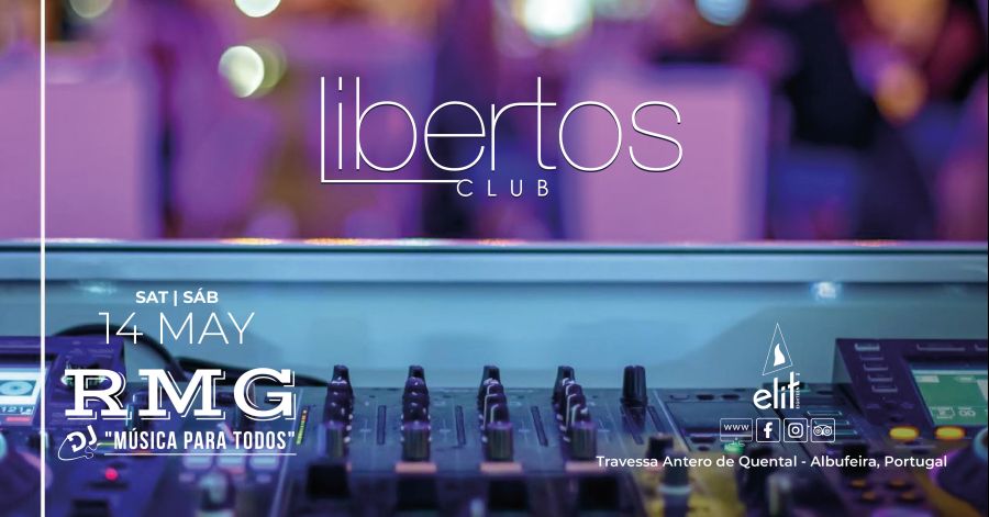 Festa com DJ RMG - Sábado no Libertos Club 