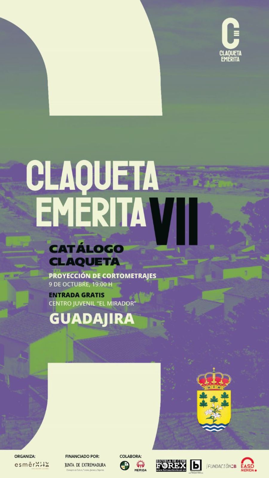 Catálogo Claqueta VII: Proyección de cortos Guadajira (Badajoz)