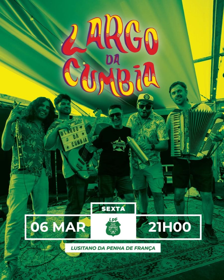Largo de Cumbia no Lusitano Penha de França (Live Cumbia band)