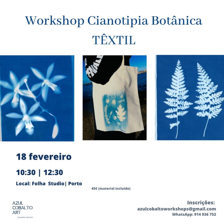 Workshop Cianotipia TÊXTIL