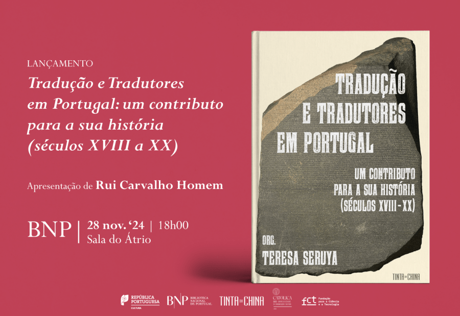 LANÇAMENTO | Tradução e Tradutores em Portugal:  um contributo para a sua história (séculos XVIII a XX)