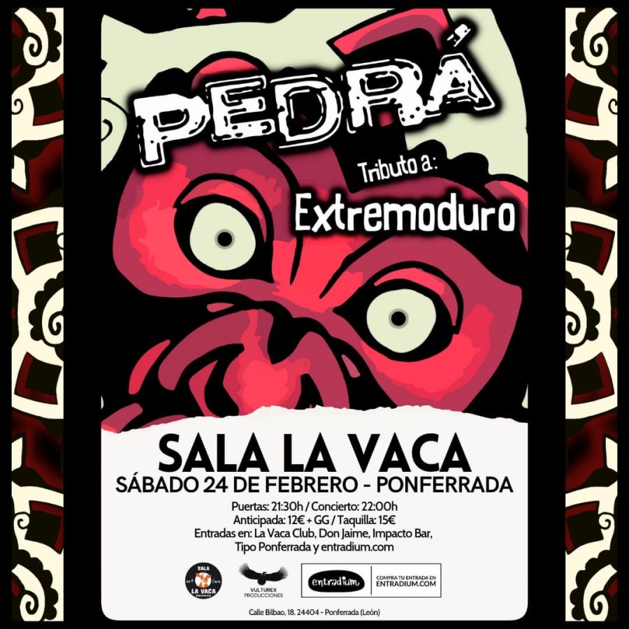 CONCIERTO | Pedrá Tributo Extremoduro