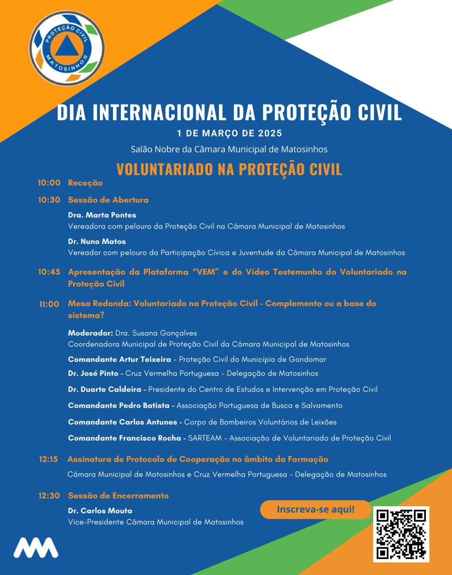 Celebração do Dia Internacional da Proteção Civil 