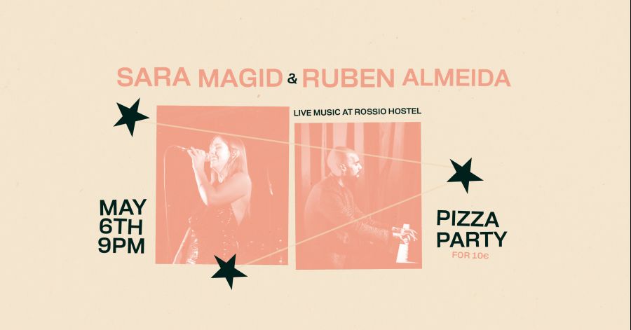SARA MAGID & RUBEN ALMEIDA LIVE + PIZZA PARTY