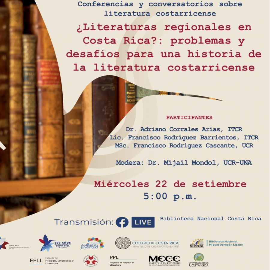 Conferencia. ¿Literaturas regionales en Costa Rica? : problemas y desafíos para una historia de la literatura costarricense