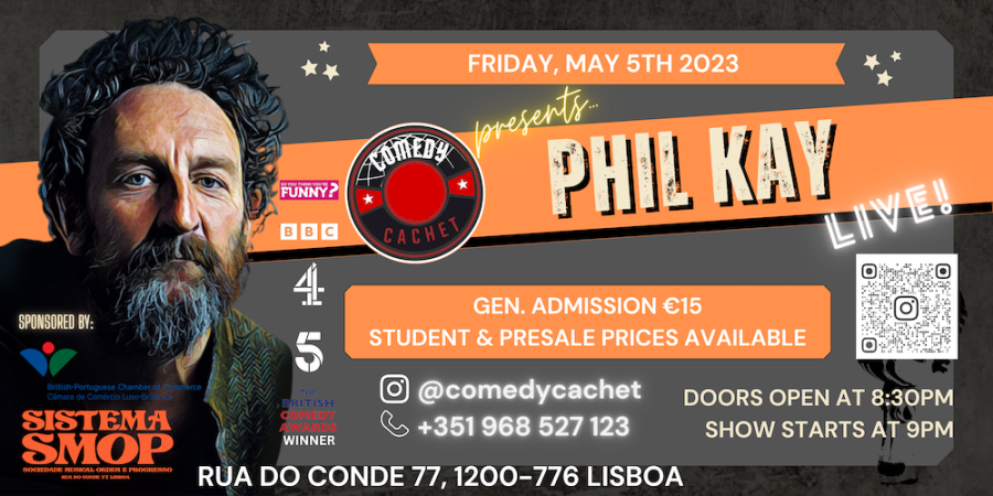 Stand Up Comedy *** PHIL KAY *** LIVE @Lisbon
